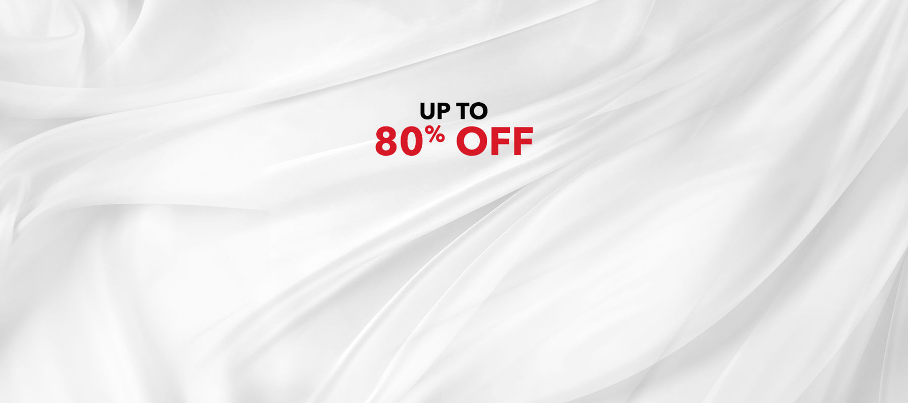 Sheet Set background with "up to 75% off" on top of the image