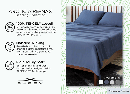 Arctic Aire Max infographic #choose-your-color_denim
