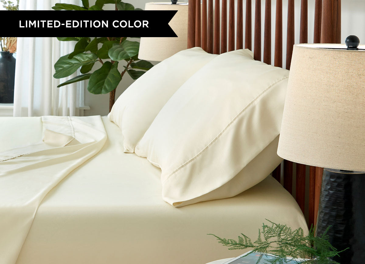 ARCTIC AIRE MAX Pillowcases shown in Morning Ivory #choose-your-color_morning-ivory