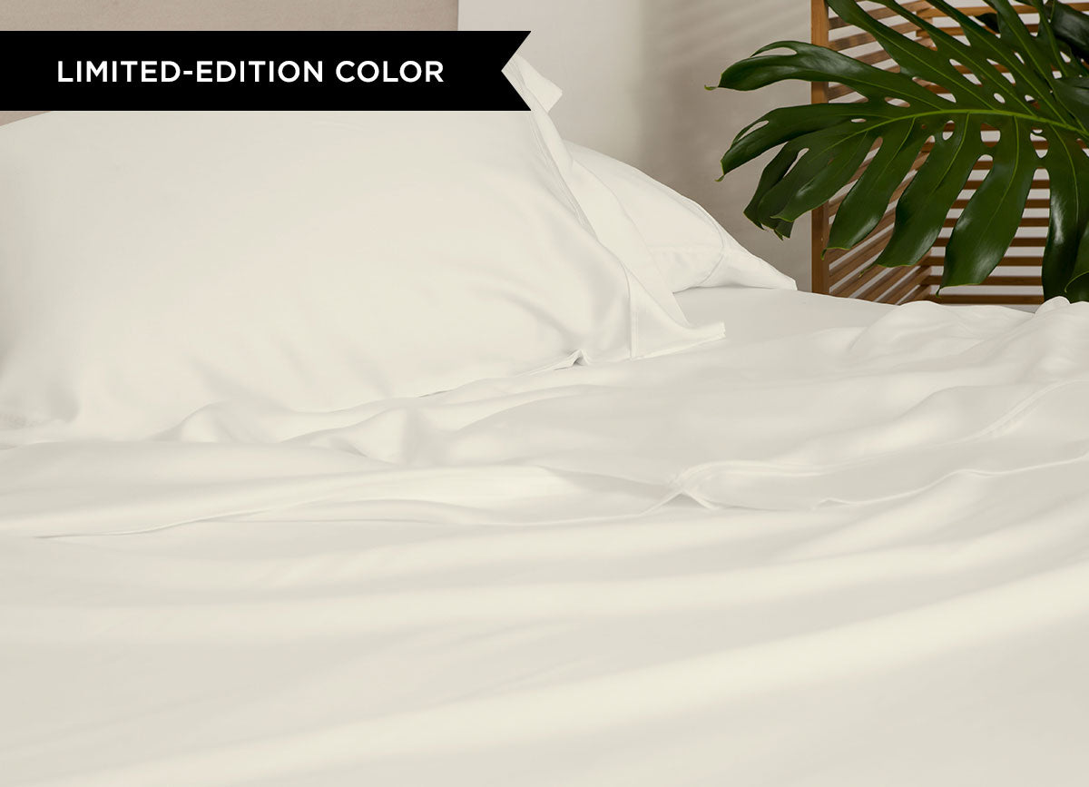 ARCTIC AIRE MAX Pillowcases shown in Morning Ivory #choose-your-color_morning-ivory