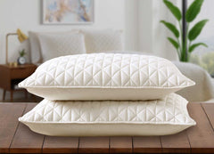 Arctic Diamond Shams in Ivory. #choose-your-color_ivory