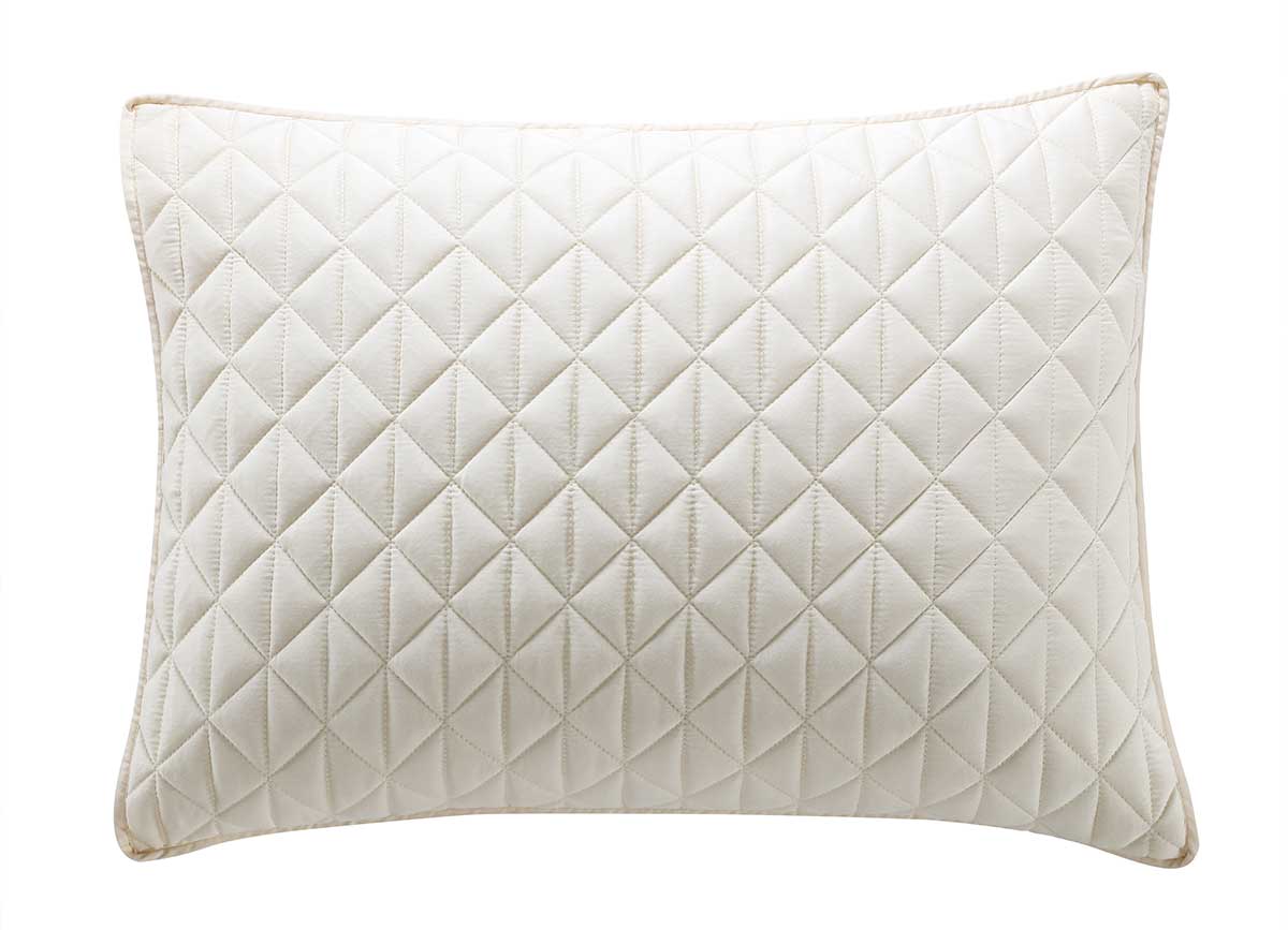 Arctic Diamond Shams in Ivory. #choose-your-color_ivory