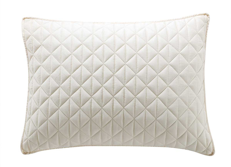 Arctic Diamond Shams in Ivory. #choose-your-color_ivory