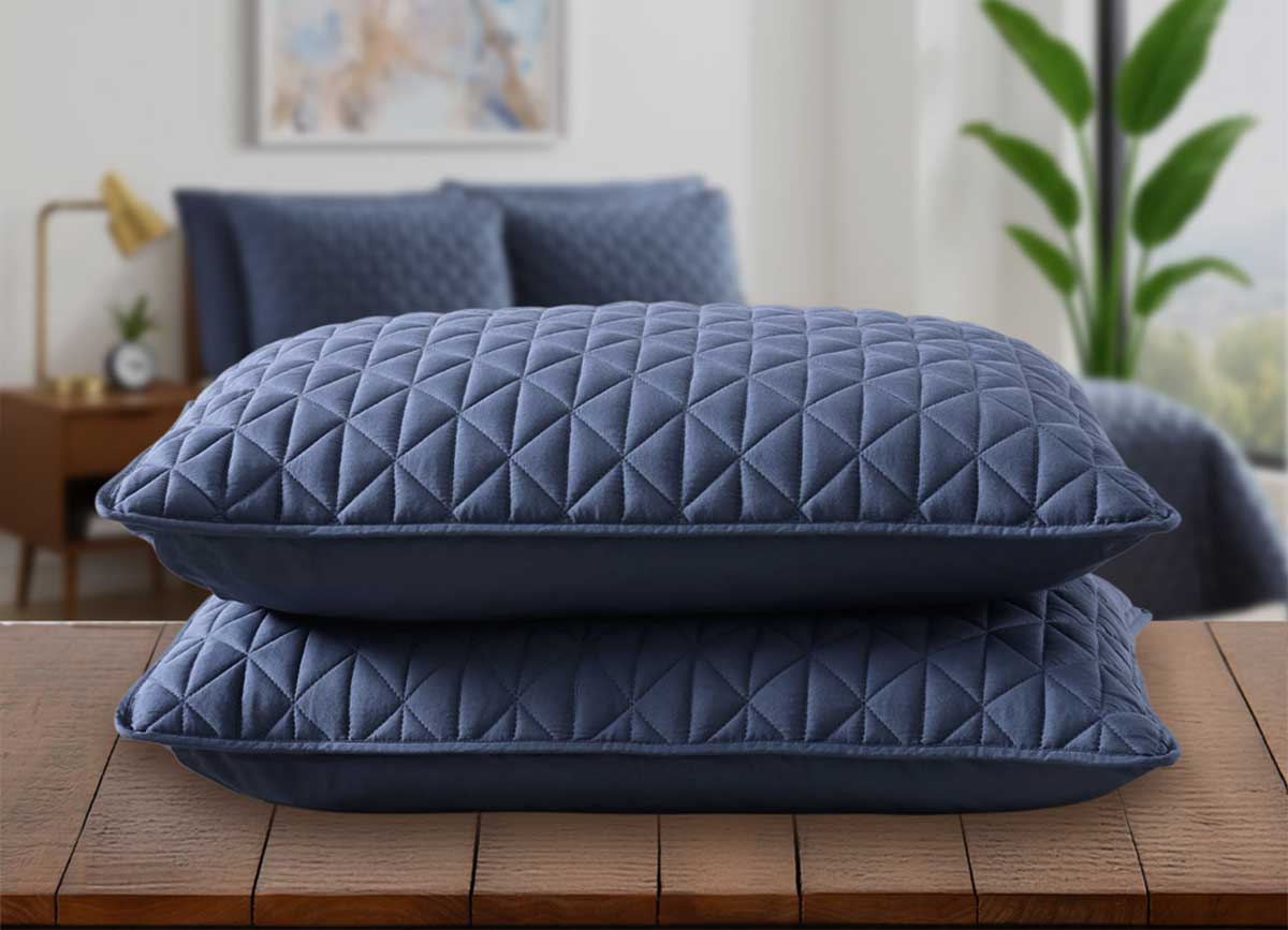 Arctic Diamond Shams shown in Navy. #choose-your-color_navy