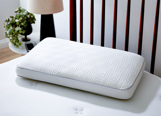 Lifestyle image of Infinite Zen Performance Pillow on bed
