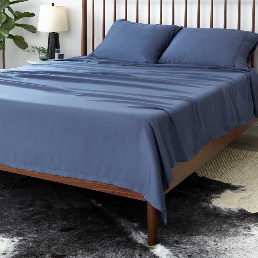 Arctic Aire Sheet set on bed