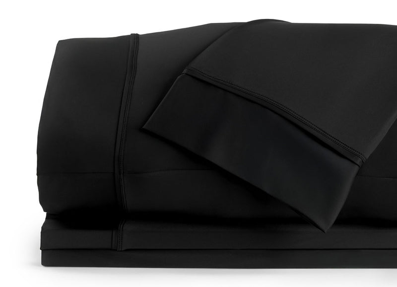 Nightfall Sheet Sets shown in stack #choose-your-color_black-eclipse