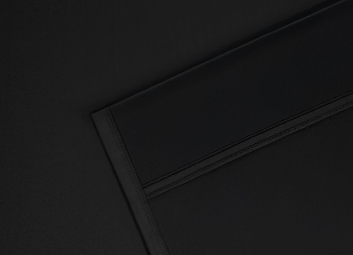 Detail image of Nightfall Flat Sheet shown in Black Eclipse #choose-your-color_black-eclipse