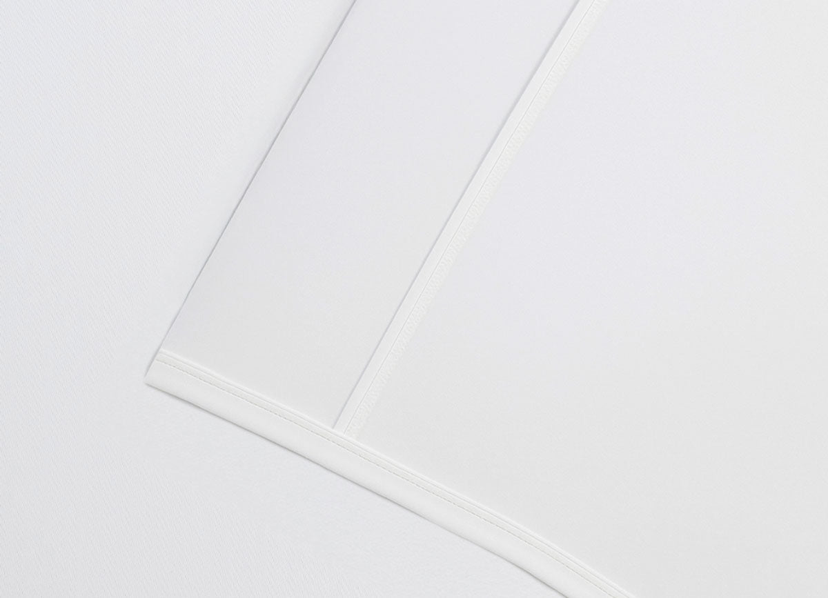 Detail image of Nightfall Flat Sheet shown in Cloud White #choose-your-color_cloud-white