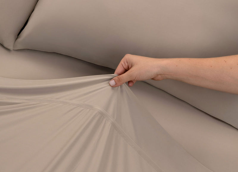 Detail image of Nightfall Flat Sheet shown in Sand Dune #choose-your-color_sand-dune
