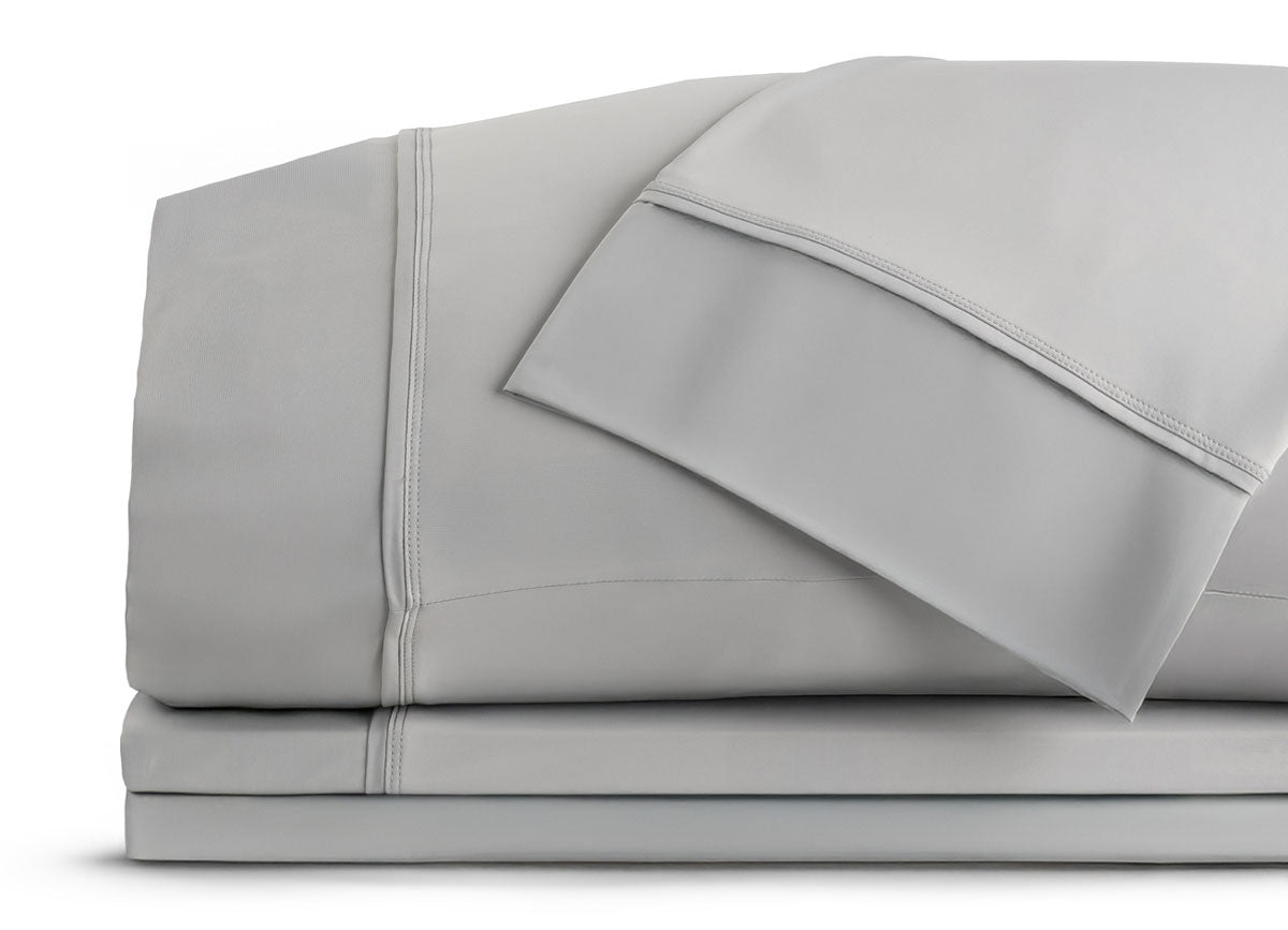 Nightfall Sheet Sets shown in stack #choose-your-color_silver-dusk