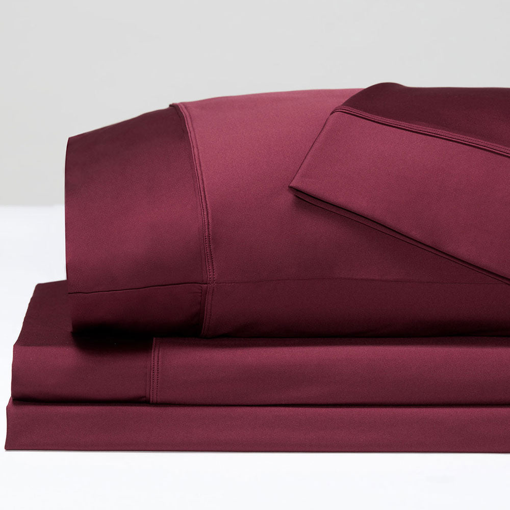 Garnet Sheet Sets in stack #choose-your-color_garnet