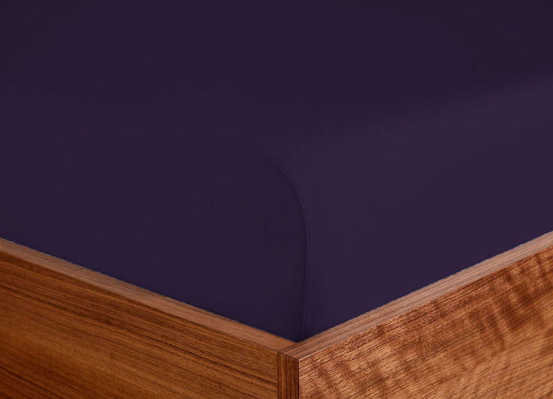 Original Performance Fitted Sheet on bed in Royal Plum #choose-your-color_royal-plum