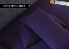 Original Performance Pillowcase Pair Lifestyle Image Shown in Royal Plum #choose-your-color_royal-plum