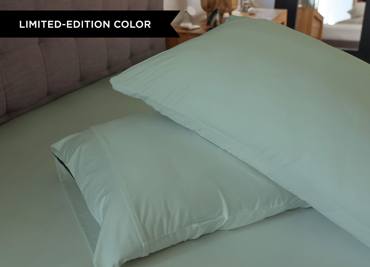 ORIGINAL PERFORMANCE Pillowcases shown in Serene Green #choose-your-color_serene-green