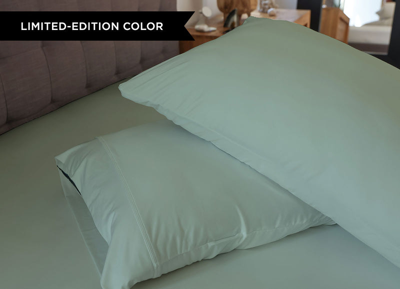 ORIGINAL PERFORMANCE Pillowcases shown in Serene Green #choose-your-color_serene-green