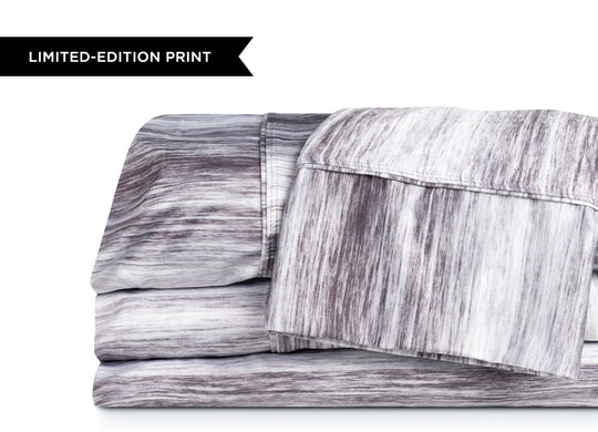 Original Performance Sheet Set stack image Shown in Graphite Shadow Stripe #choose-your-color_graphite-shadow-stripe