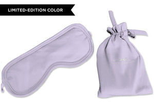Sleep Mask shown in Silver Lilac. #choose-your-color_silver-lilac
