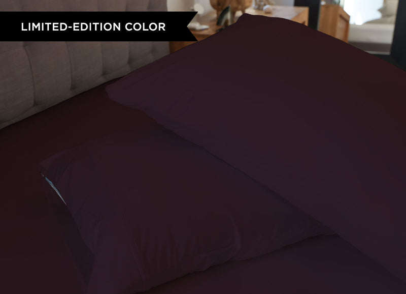 Original Performance Sheet Set Lifestyle Image Shown in Winterberry #choose-your-color_winterberry