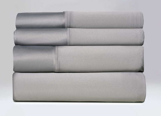 Active Comfort Sheet Set shown in stack #choose-your-color_pewter