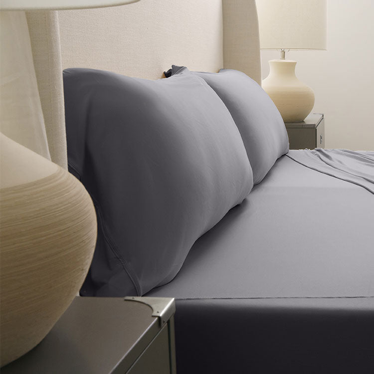 Active Comfort Pillowcases shown in Pewter #choose-your-color_pewter