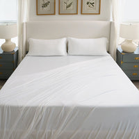 Active Comfort Sheet Set shown on bed #choose-your-color_bright-white