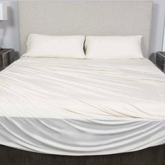 Active Comfort Sheet Set shown on bed #choose-your-color_parchment