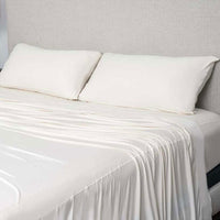Active Comfort Sheet Set shown on bed #choose-your-color_parchment