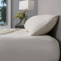 Active Comfort Sheet Set shown on bed #choose-your-color_parchment