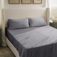 Active Comfort Sheet Set shown on bed #choose-your-color_pewter