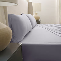 Active Comfort Sheet Set shown on bed #choose-your-color_silver-cloud