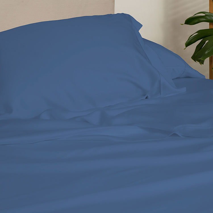 ARCTIC AIRE•MAX Sheet Set shown in Denim #choose-your-color_denim