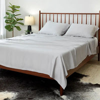 Lifestyle of ARCTIC AIRE•MAX Sheet Set shown in Silver #choose-your-color_silver