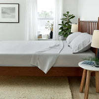Lifestyle of ARCTIC AIRE•MAX Sheet Set shown in Silver #choose-your-color_silver