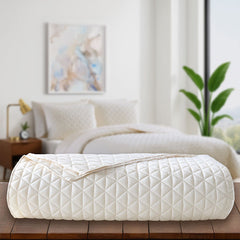 Arctic Diamond Shams in Ivory. #choose-your-color_ivory
