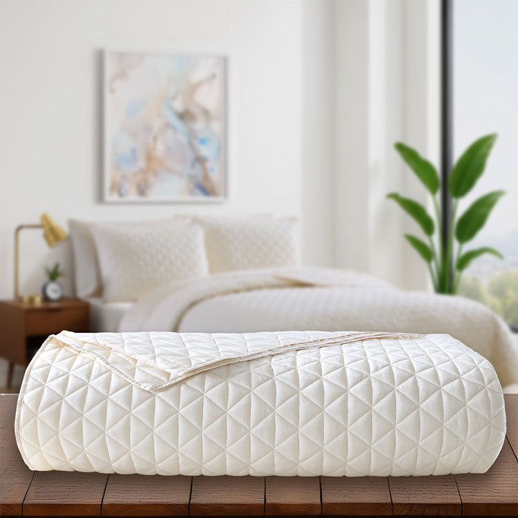Arctic Diamond Shams in Ivory. #choose-your-color_ivory