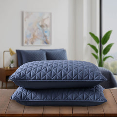 Arctic Diamond Shams shown in Navy. #choose-your-color_navy