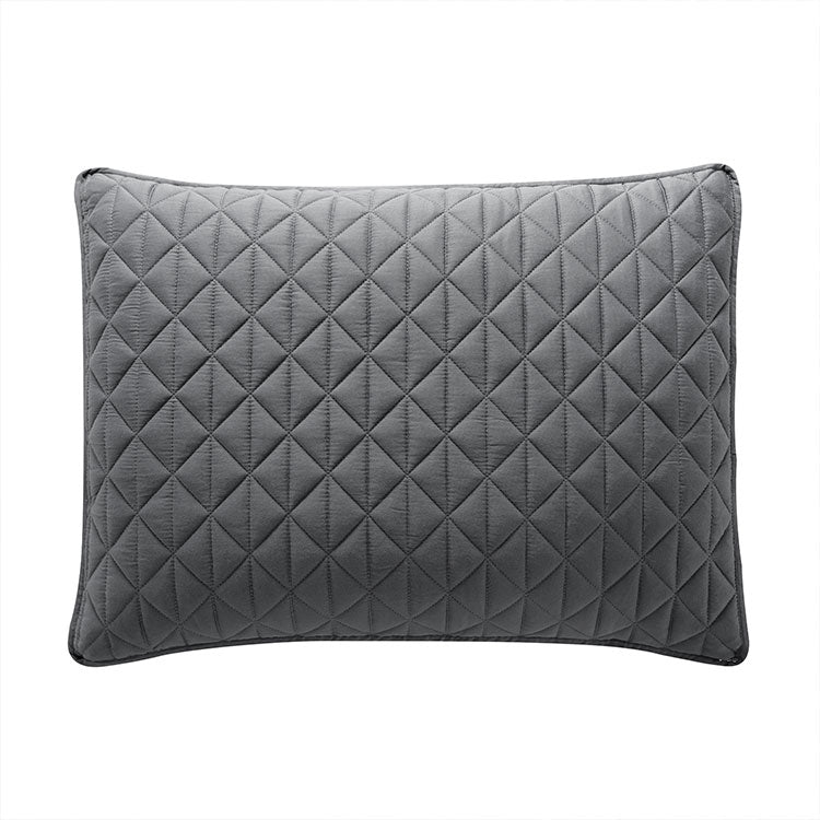 Arctic Diamond Shams in Charcoal. #choose-your-color_charcoal