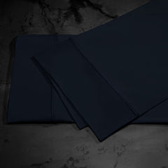 midnight label pillowcase stack shown in nightfall #choose-your-color_nightfall