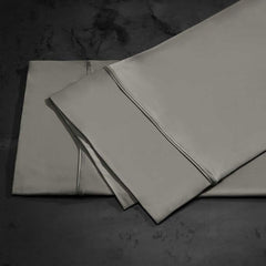 midnight label pillowcase stack shown in stone #choose-your-color_stone