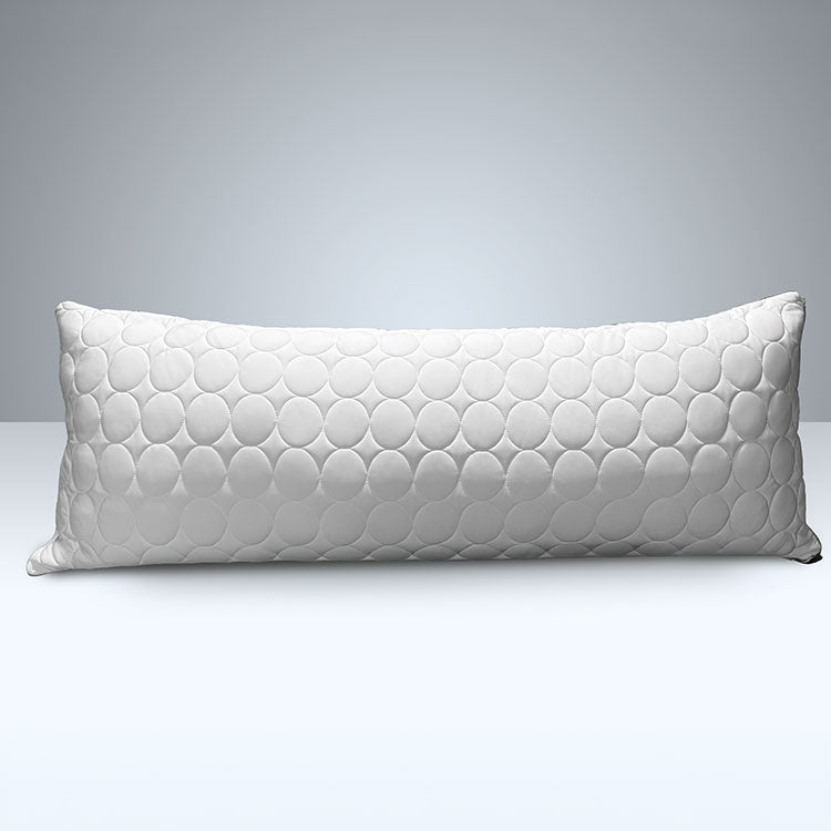 White Nightfall body pillow shown on a white and grey background