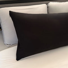 Body Pillow Pillowcase shown in Black Eclipse #choose_your_color_black-eclipse
