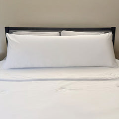 Body Pillow Pillowcase shown in Cloud White #choose_your_color_cloud-white