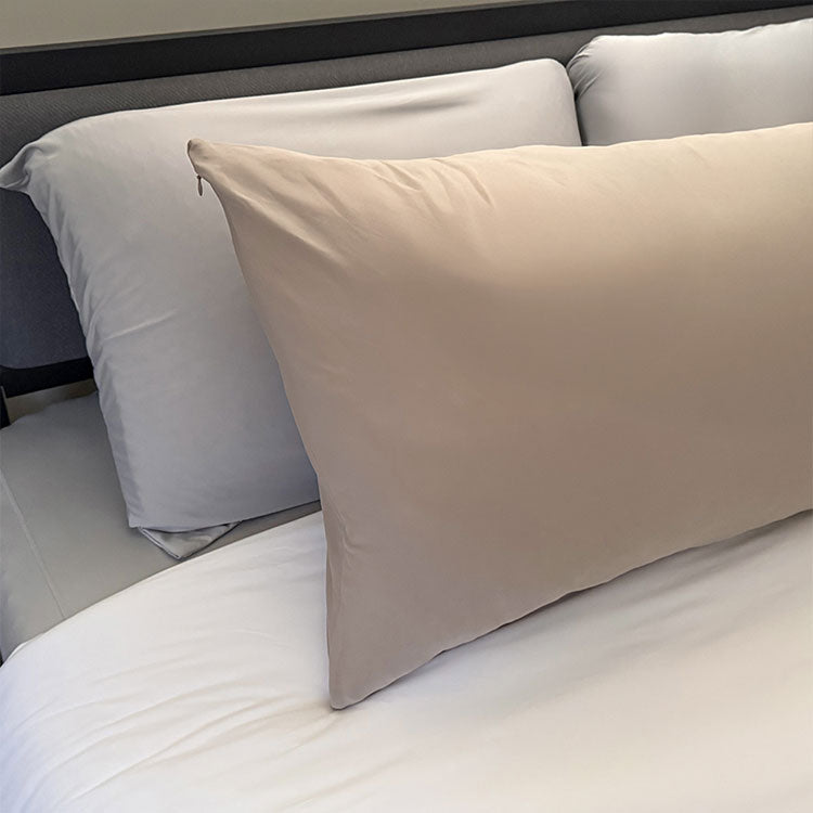 Body Pillow Pillowcase shown in Sand Dune #choose_your_color_sand-dune