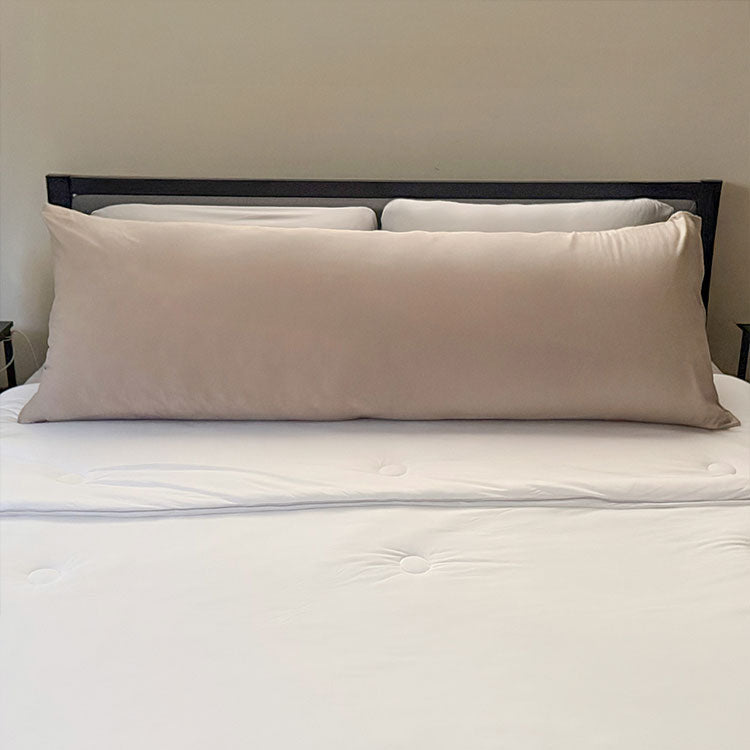 Body Pillow Pillowcase shown in Sand Dune #choose_your_color_sand-dune