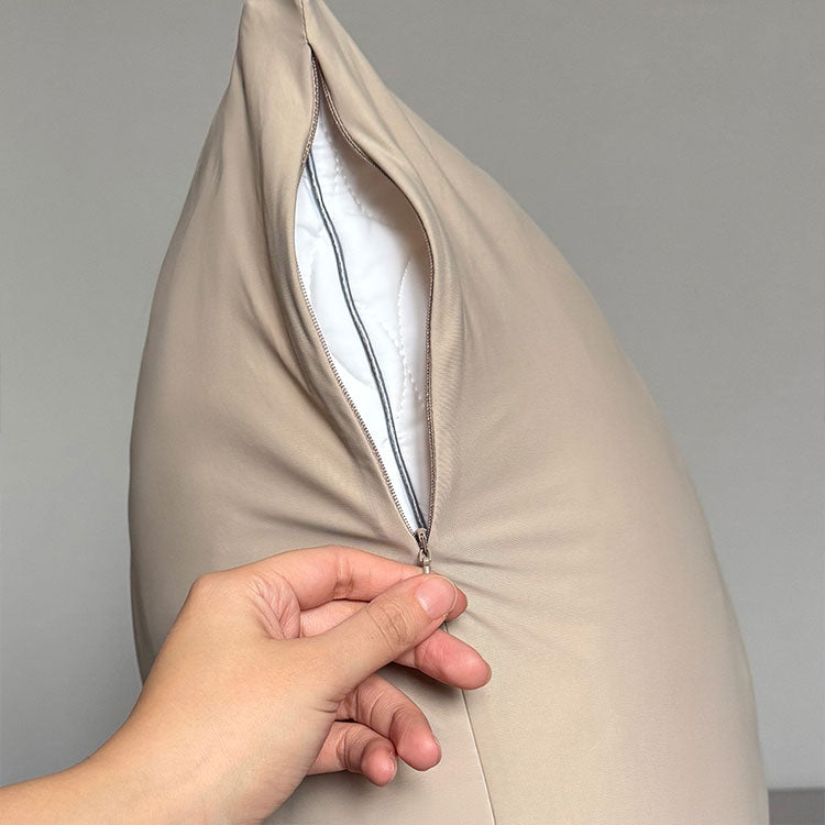 Body Pillow Pillowcase shown in Sand Dune #choose_your_color_sand-dune
