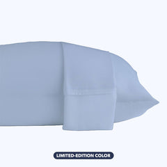 Pillowcases shown in Blue Mist #choose_your_color_blue-mist