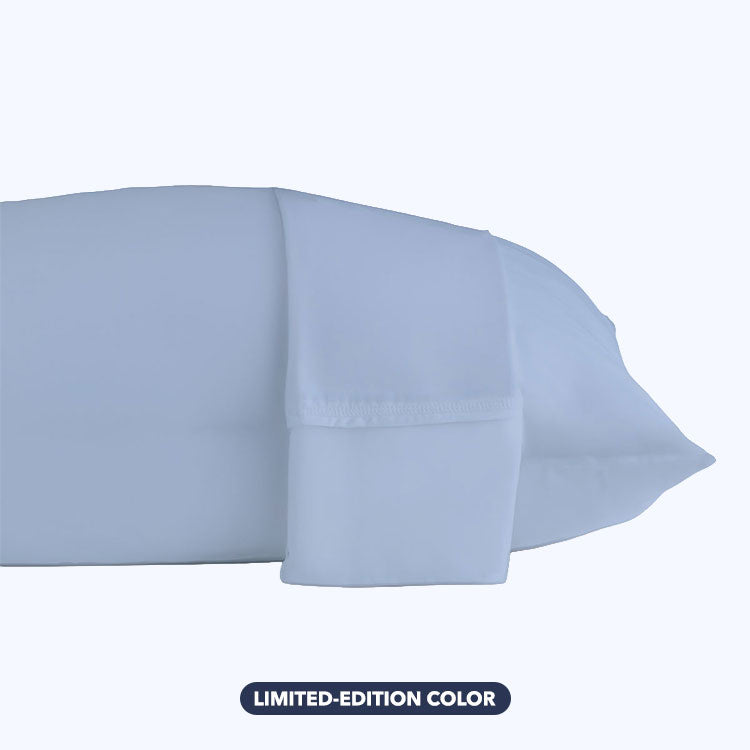Pillowcases shown in Blue Mist #choose_your_color_blue-mist