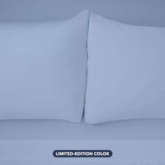 Pillowcases shown in Blue Mist #choose_your_color_blue-mist