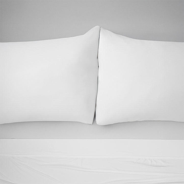 Pillowcases shown in Cloud White #choose_your_color_cloud-white
